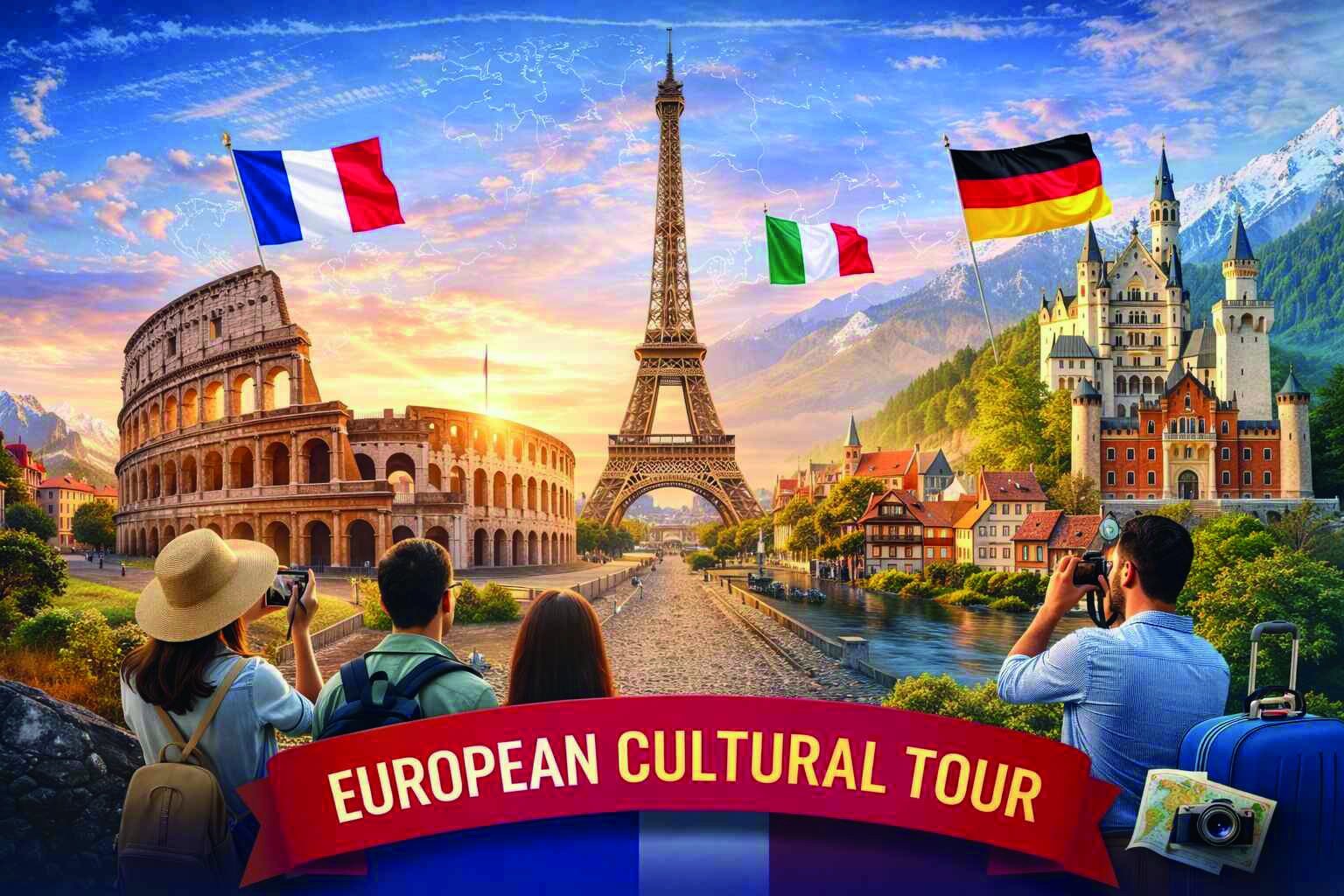 European Cultural Tour across France, Italy and Germany