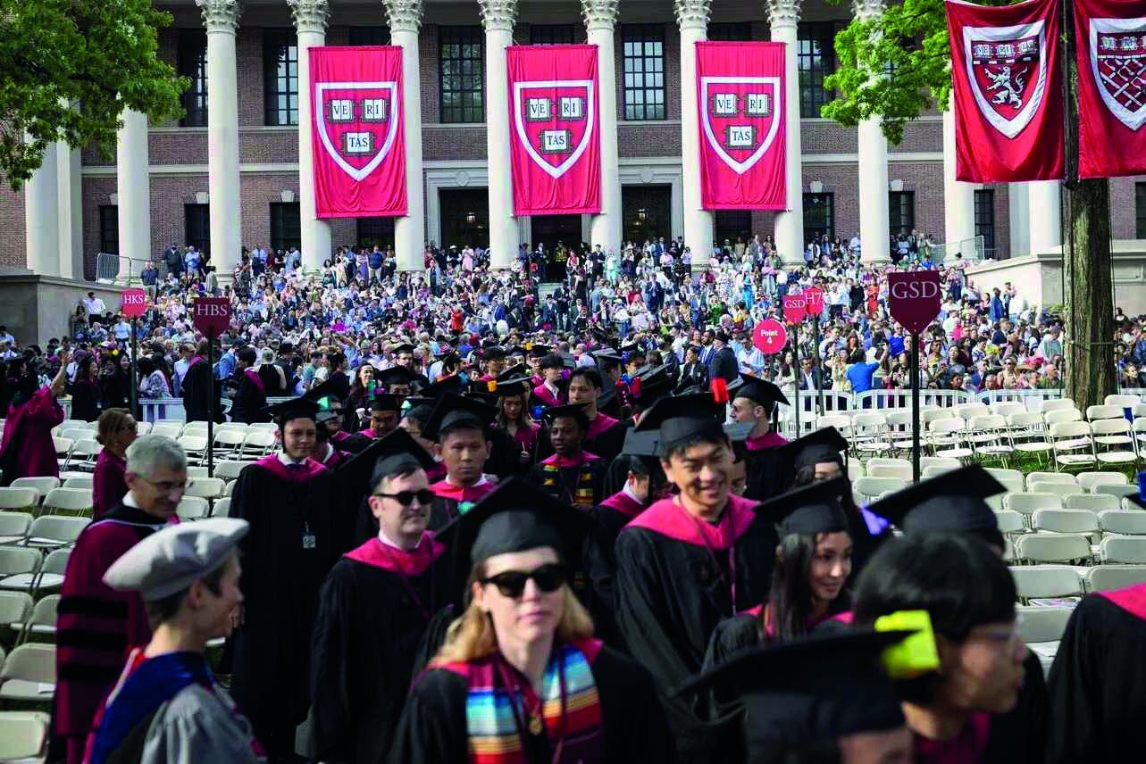 Harvard University graduation, USA