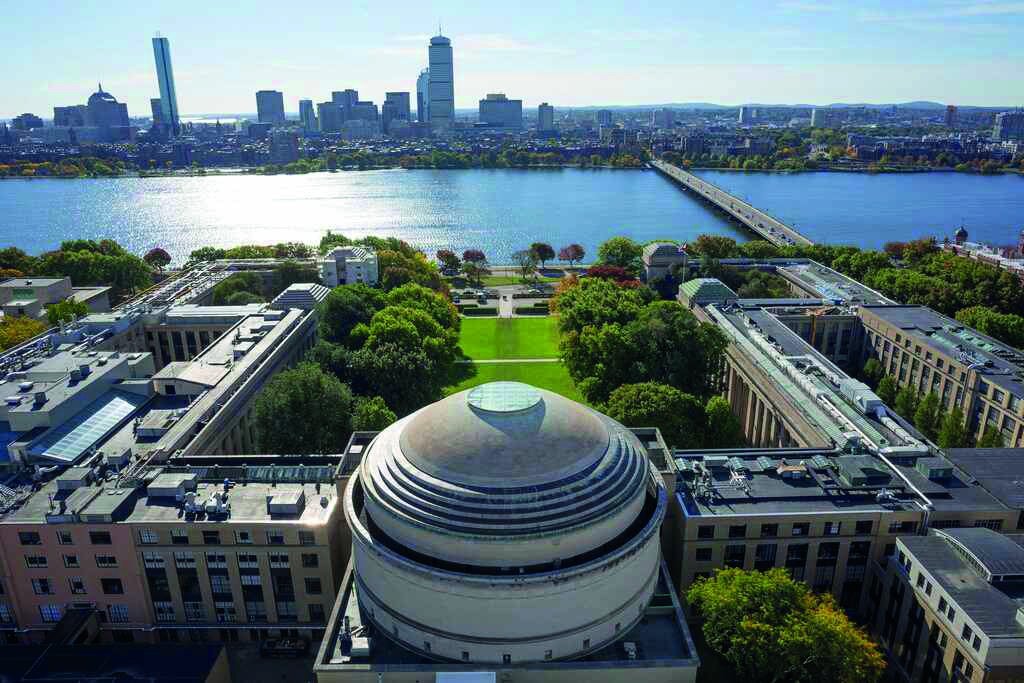 MIT campus aerial view, USA